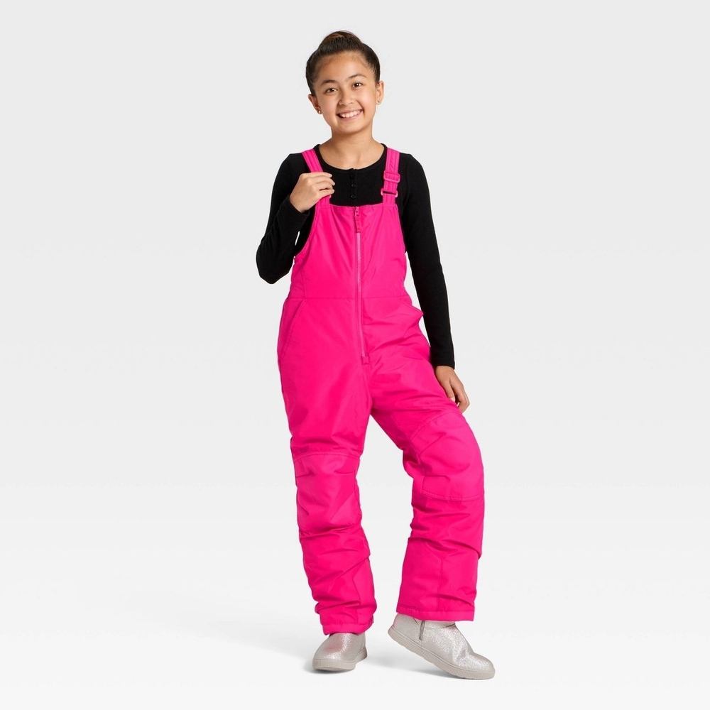 Cat & Jack Bright Pink Kids Overalls